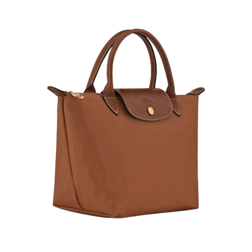 Longchamp Le Pliage Original S Handbag Cognac - Recycled canvas