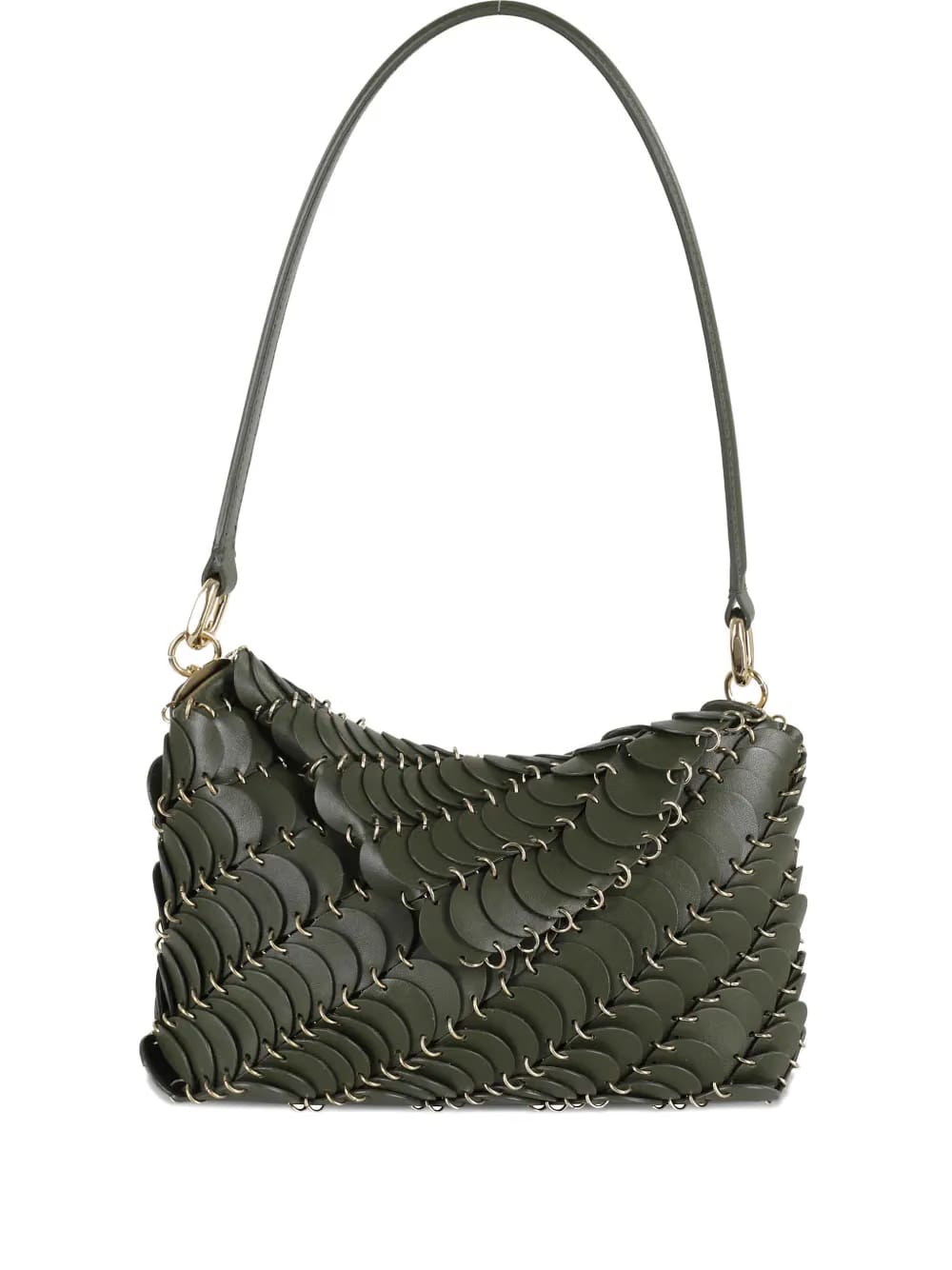 scale-detail shoulder bag