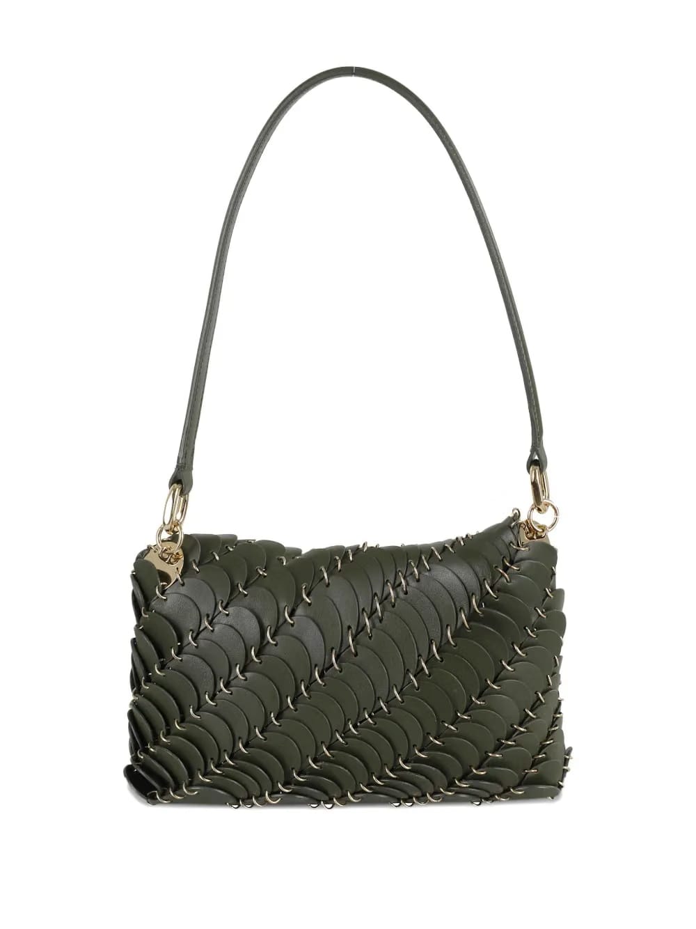 scale-detail shoulder bag