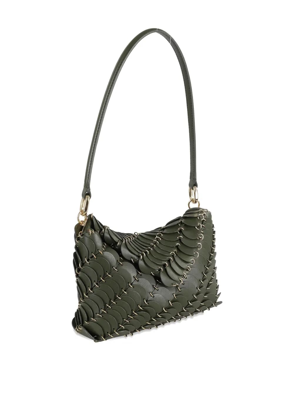 scale-detail shoulder bag