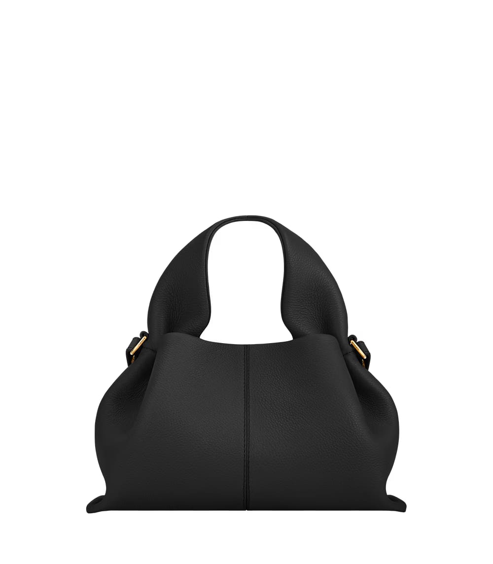 Polene Numero Neuf Mini Textured Black