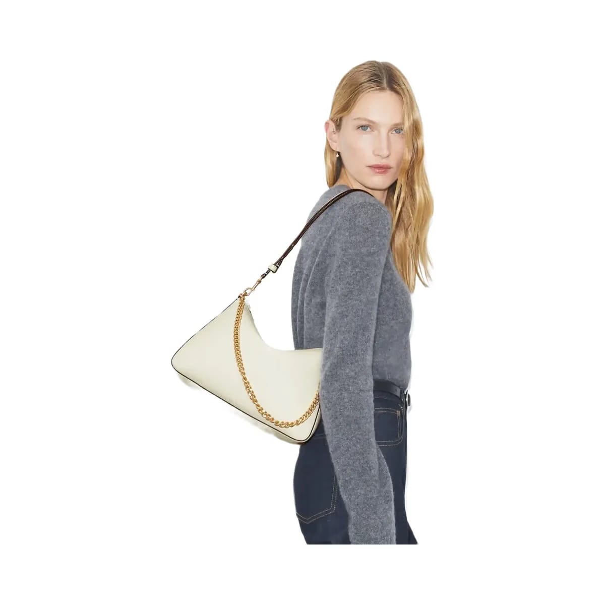 Tory Burch Perry Shoulder Bag Warm White