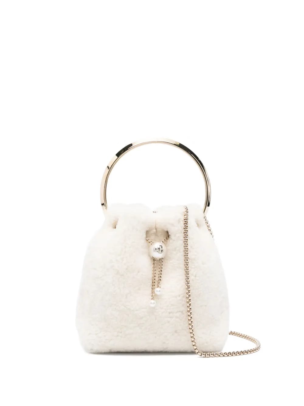 Bon Bon pearl-embellished ring-handle mini bag