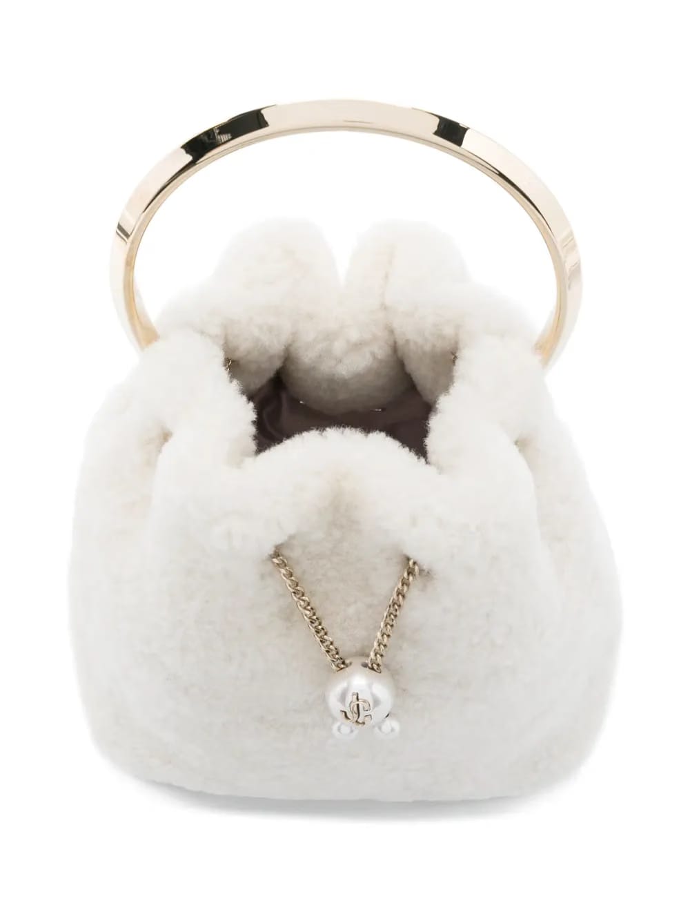 Bon Bon pearl-embellished ring-handle mini bag