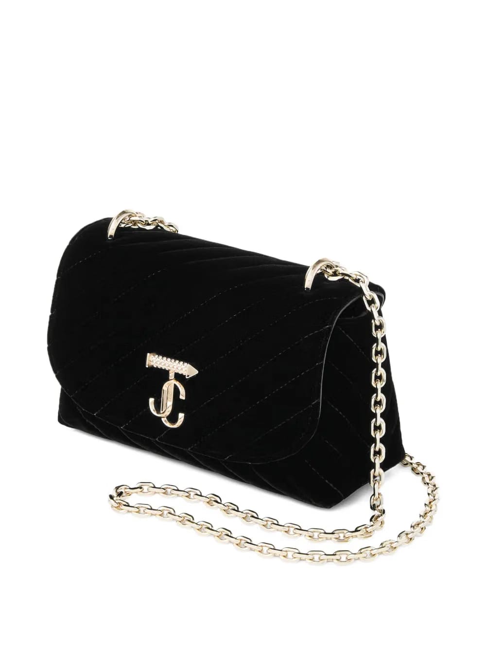 small Curve velvet cross body bag