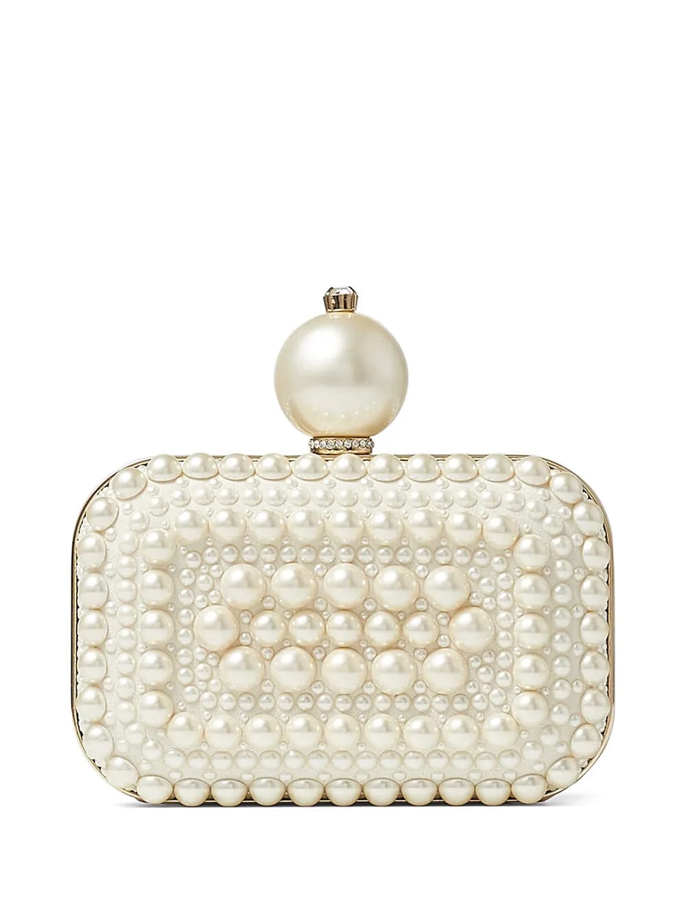 Micro Cloud pearl-embellished clutch bag
