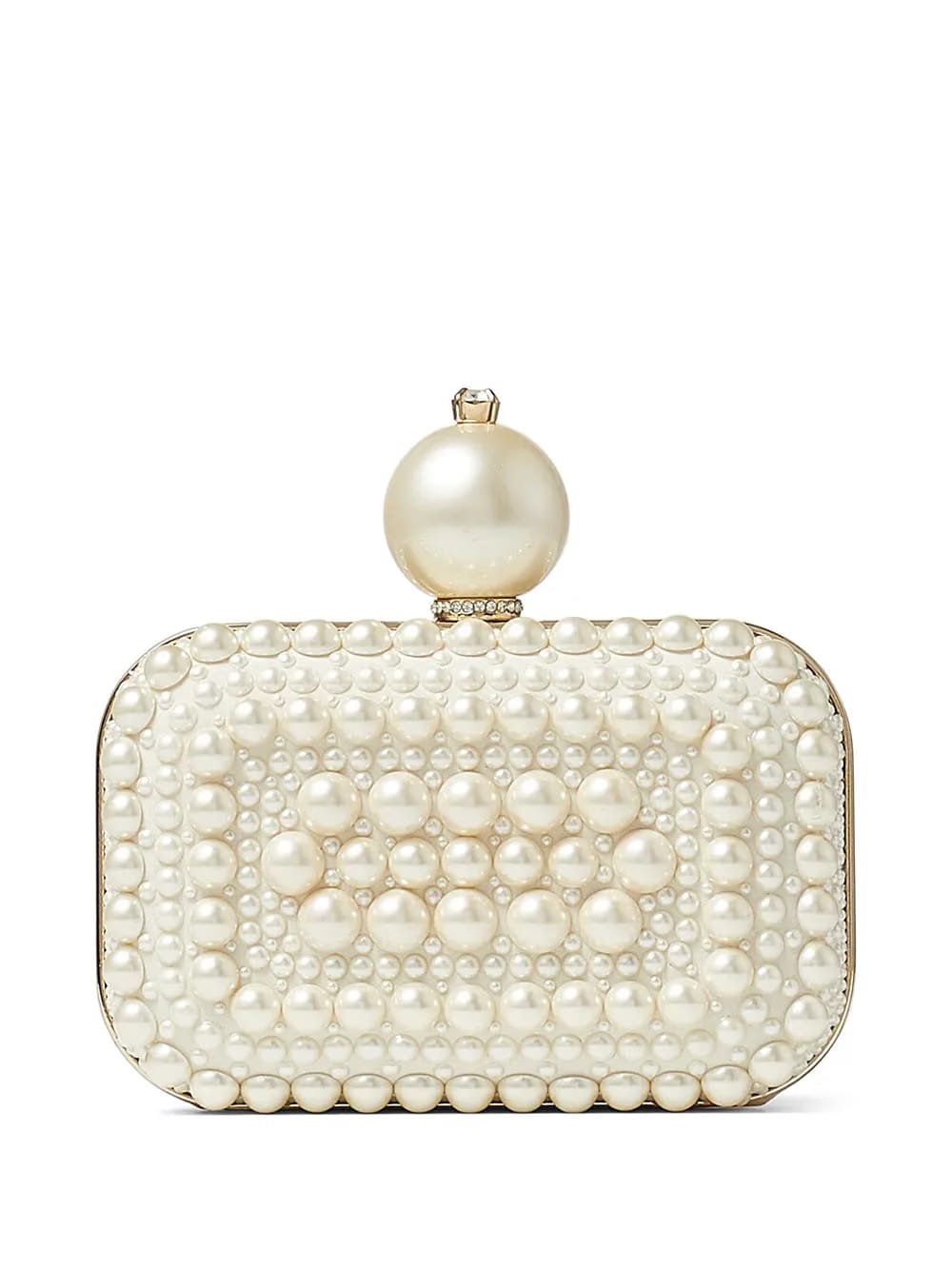 Micro Cloud pearl-embellished clutch bag
