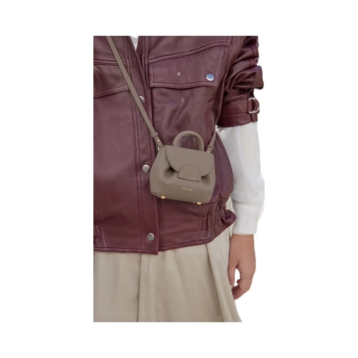 Polene Numero Un Micro Textured Taupe