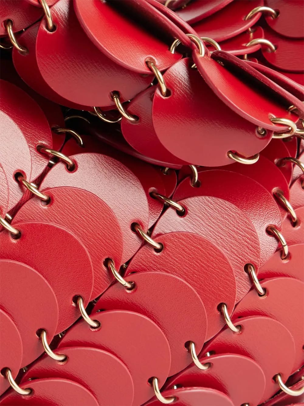 scale-pattern leather shoulder bag