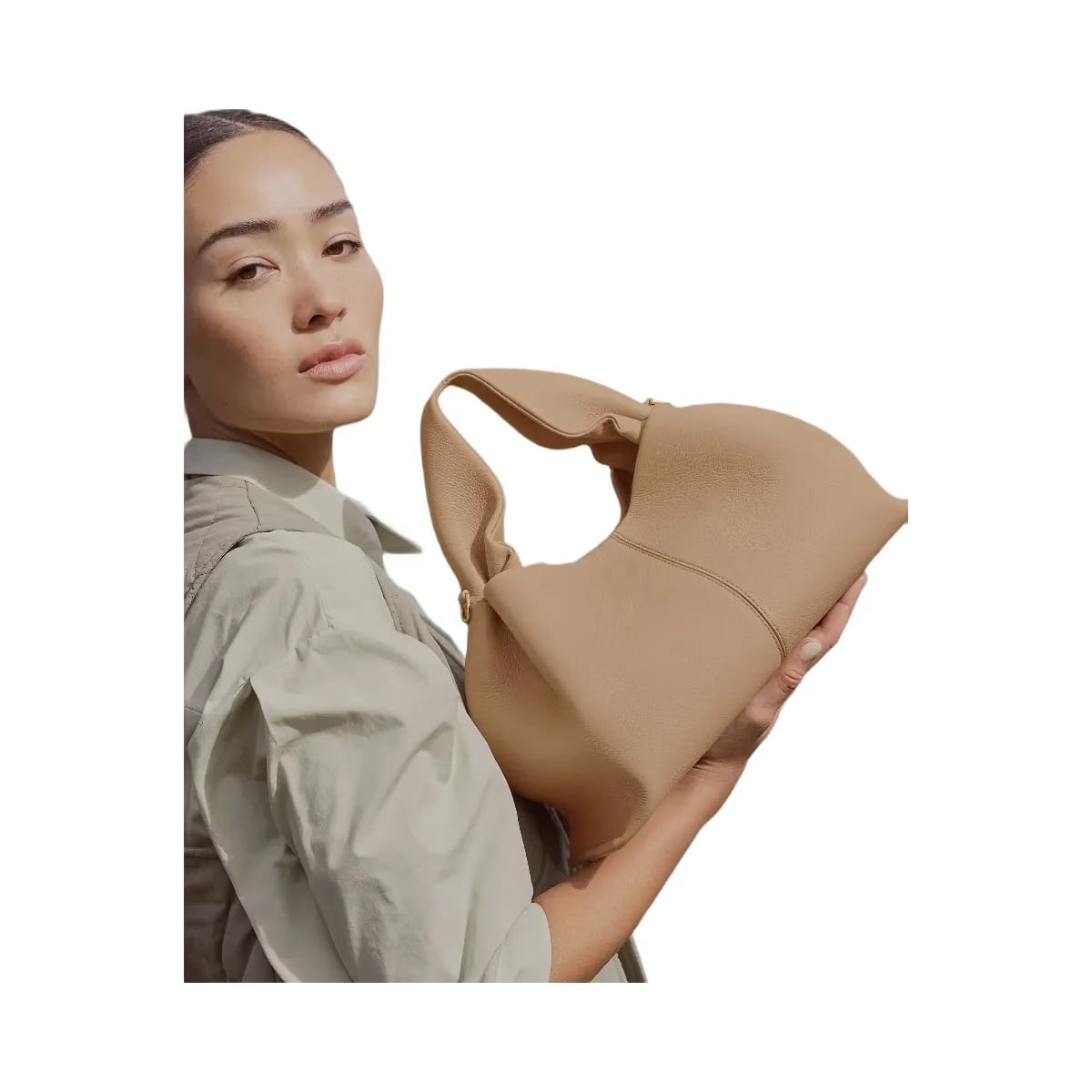 Polene Numero Neuf Textured Beige