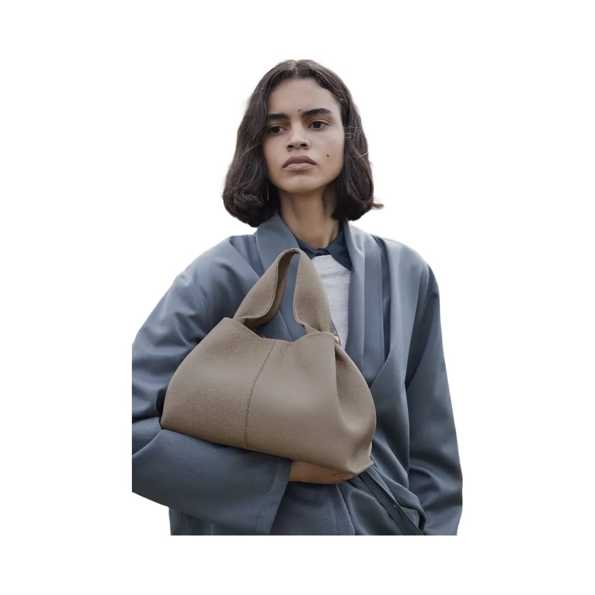 Polene Numero Neuf Textured Taupe