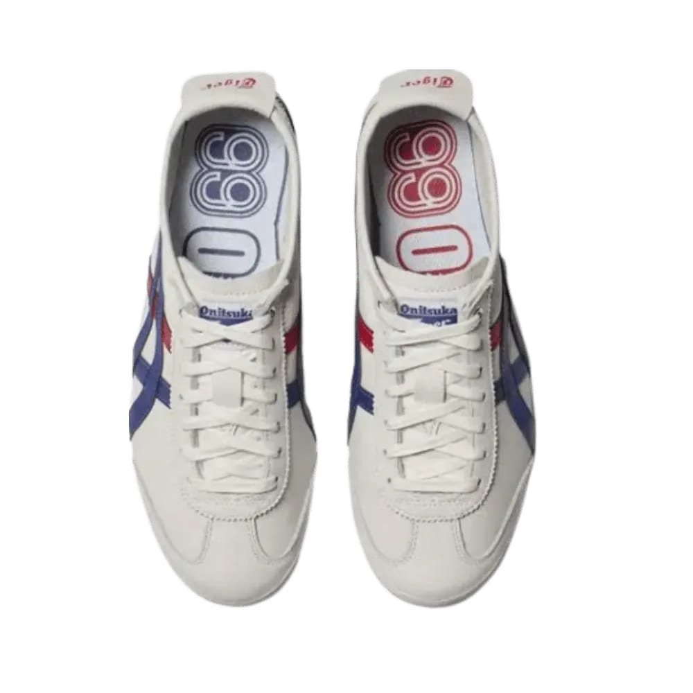 Onitsuka Tiger Mexico 66 White Blue Red Metallic Gold