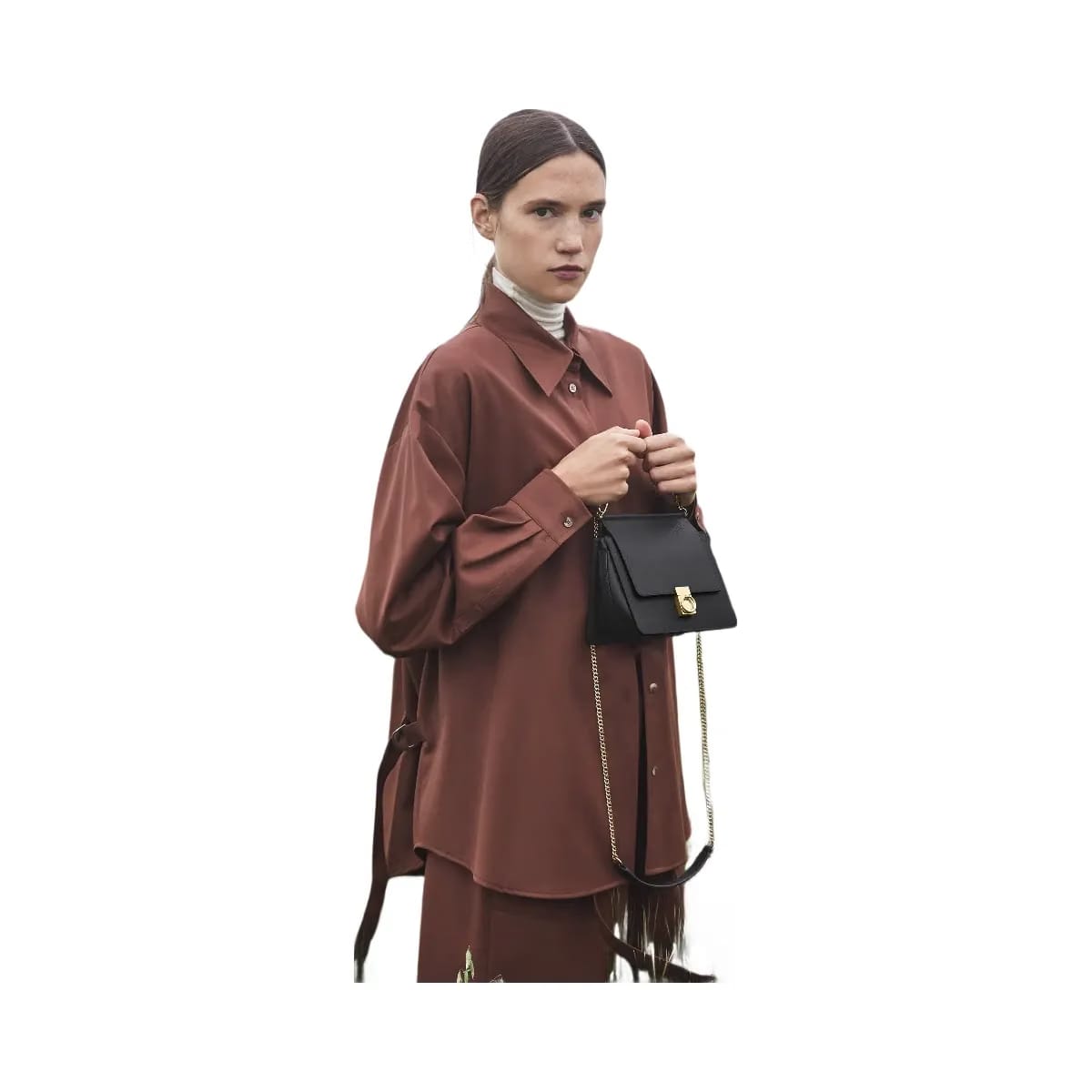 Polene Numero Sept Mini Textured Black
