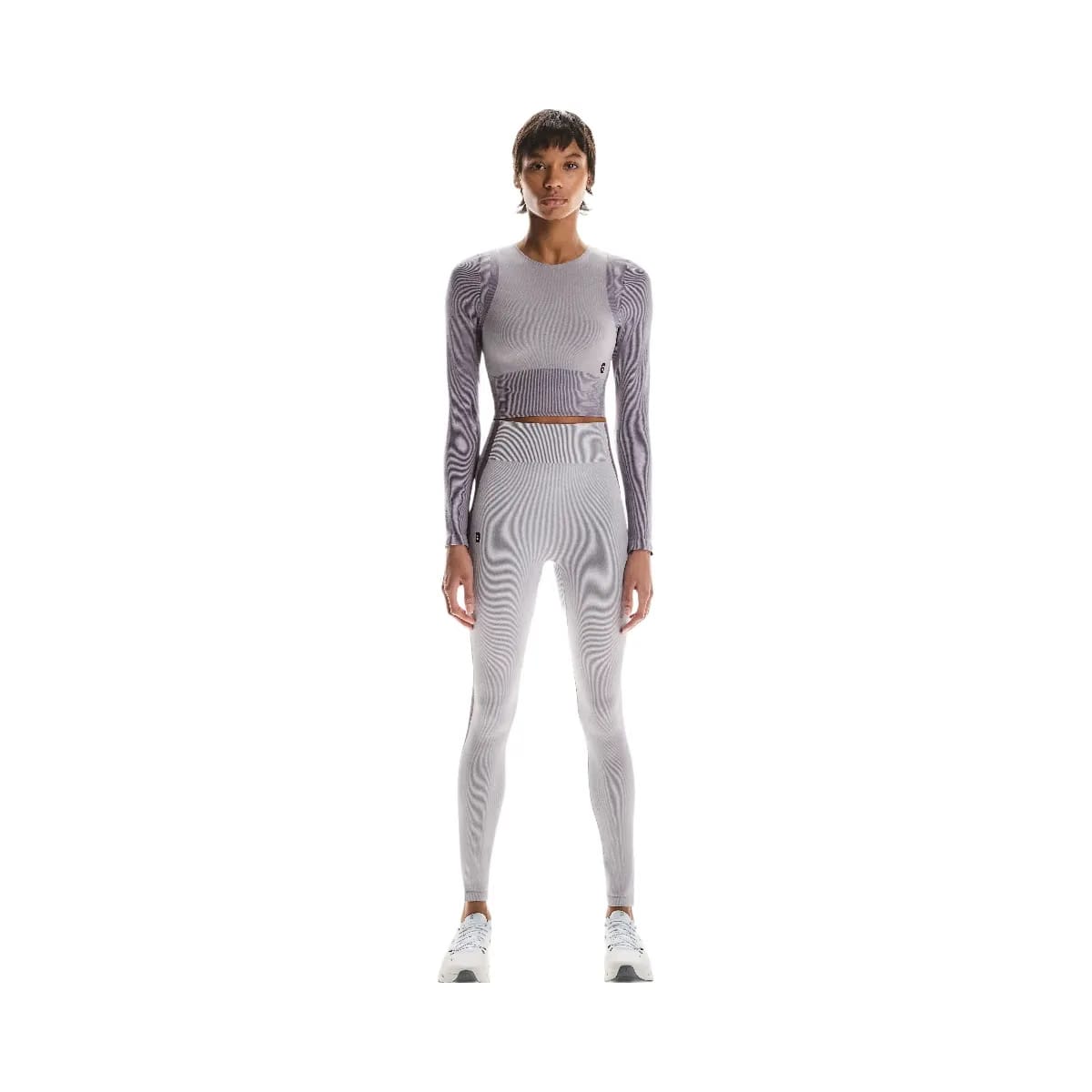 On Studio Knit Long-T Crop Lilac | Cosmos