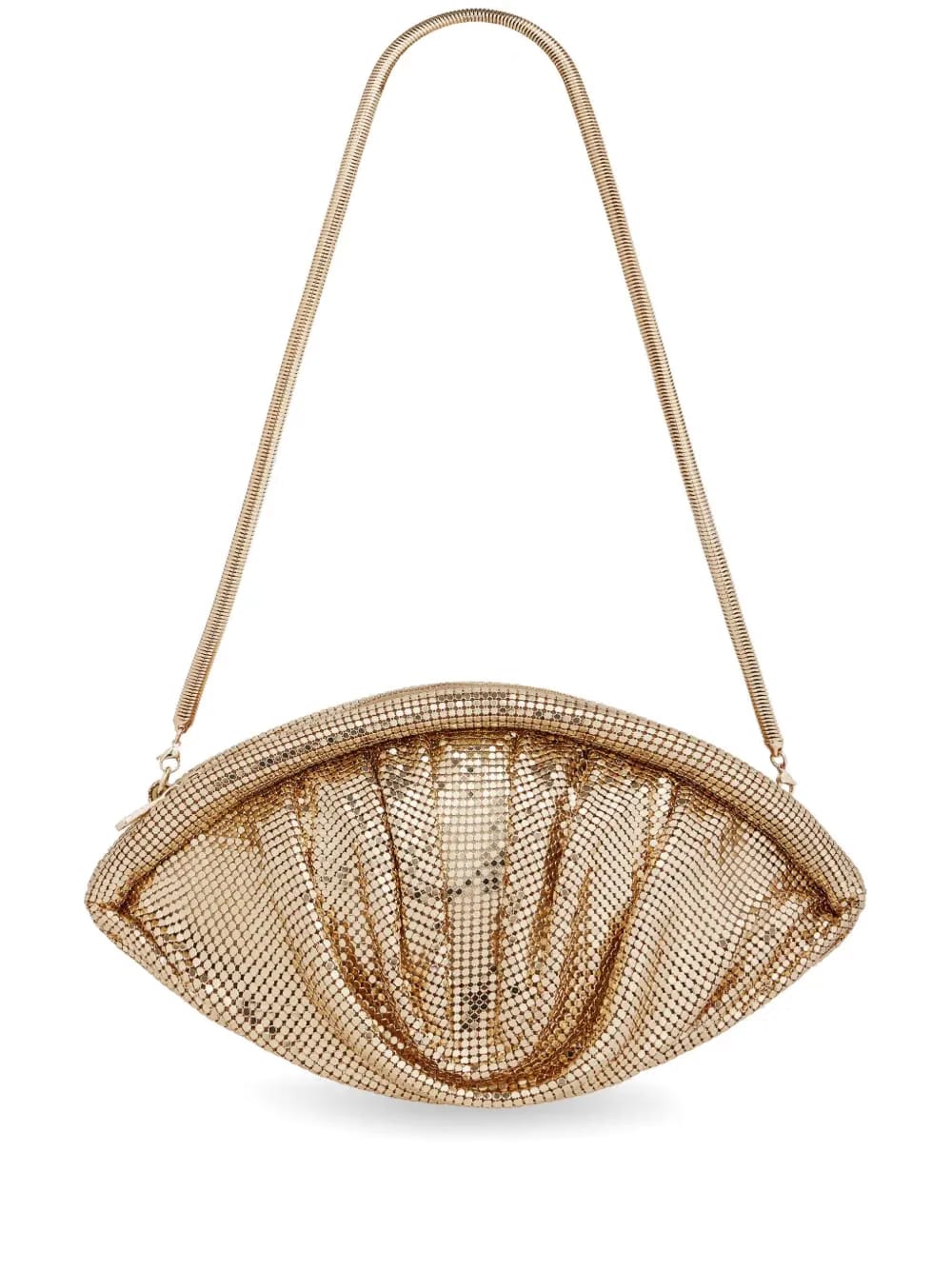 mesh evening clutch bag