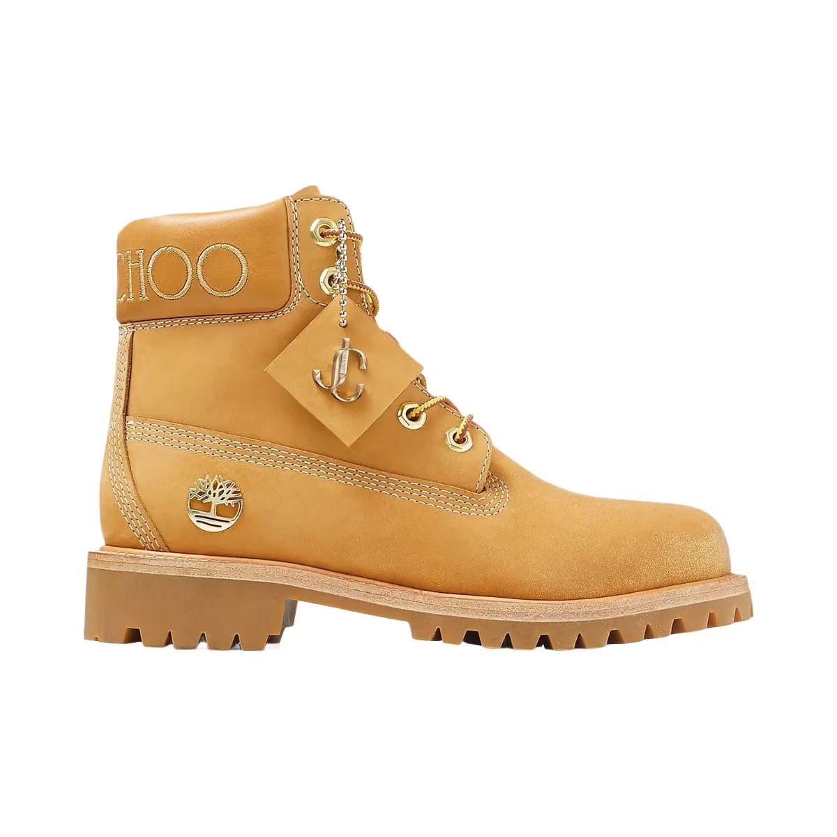 Timberland Jimmy Choo x Wmns 6 Inch Premium 'Wheat Glitter'