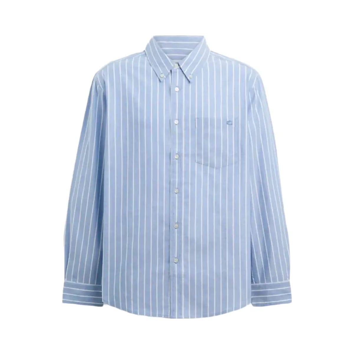 Coach Long Sleeve Button Down Shirt Blue Multi
