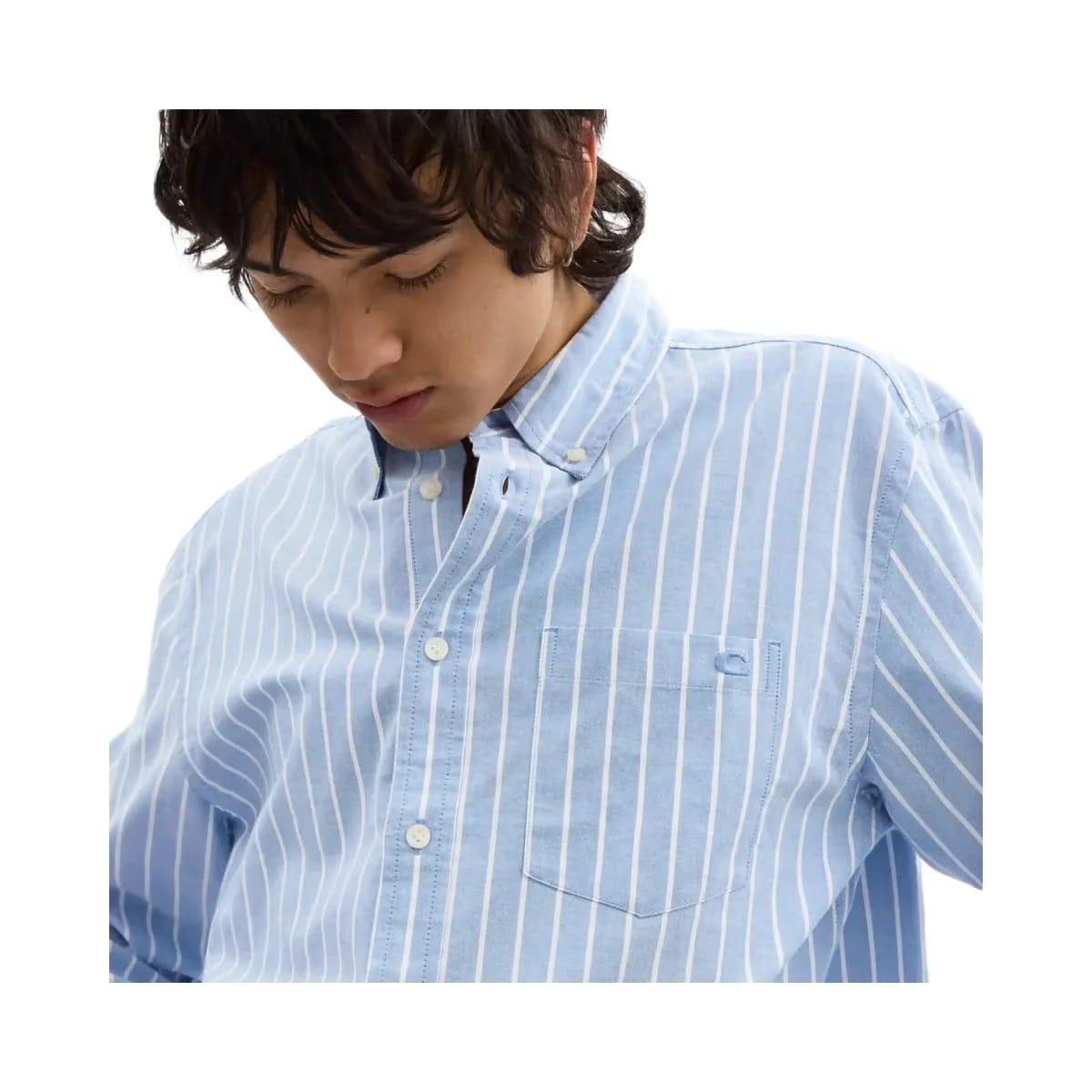 Coach Long Sleeve Button Down Shirt Blue Multi