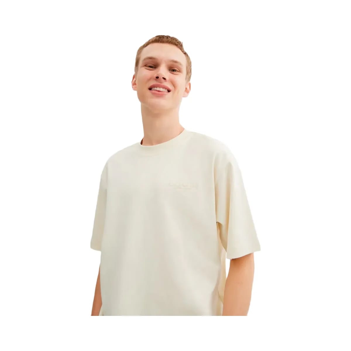 Coach T-Shirt In Organic Cotton Cream
