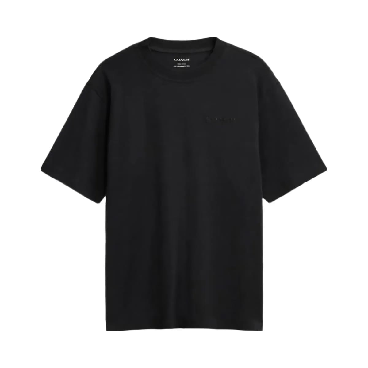 Coach T-Shirt In Organic Cotton Black