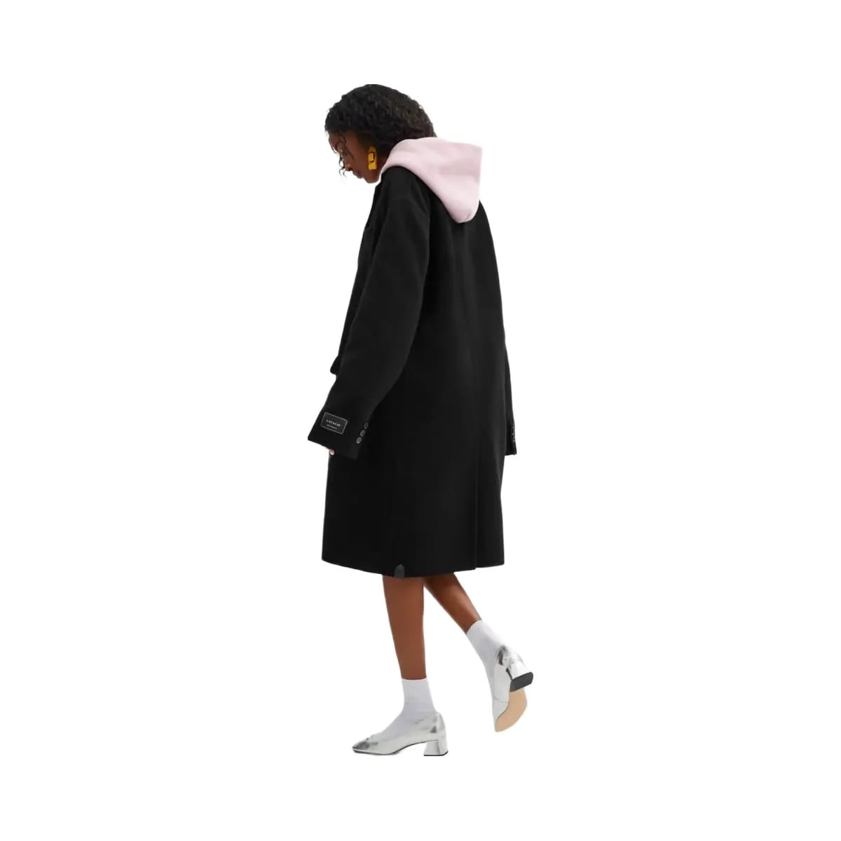 Coach Double Faced Wool Coat Black