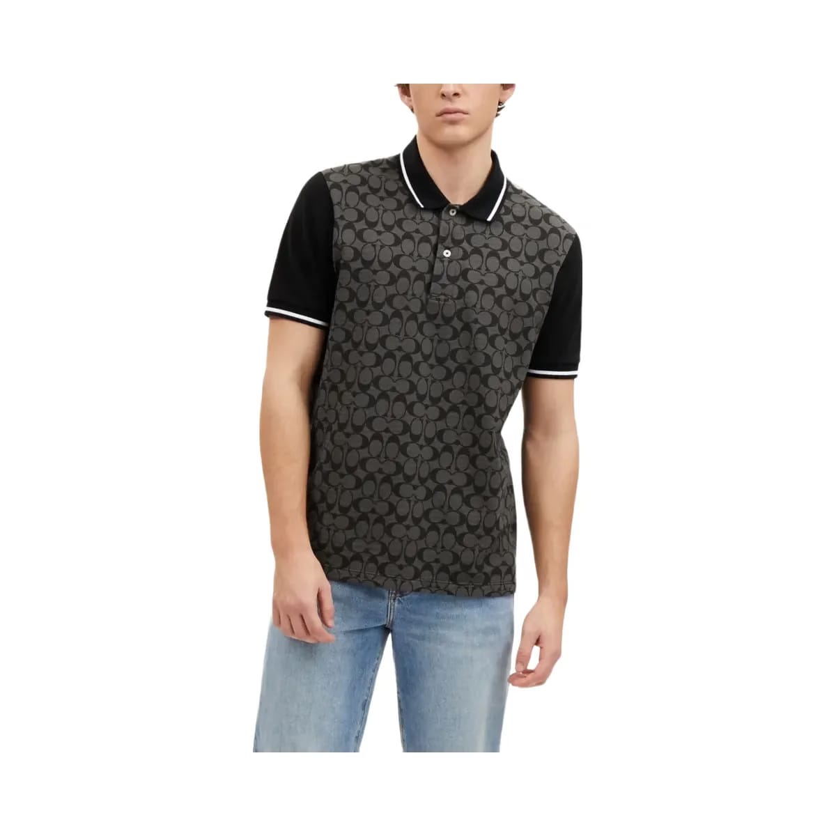 Coach Signature Polo Charcoal Signature