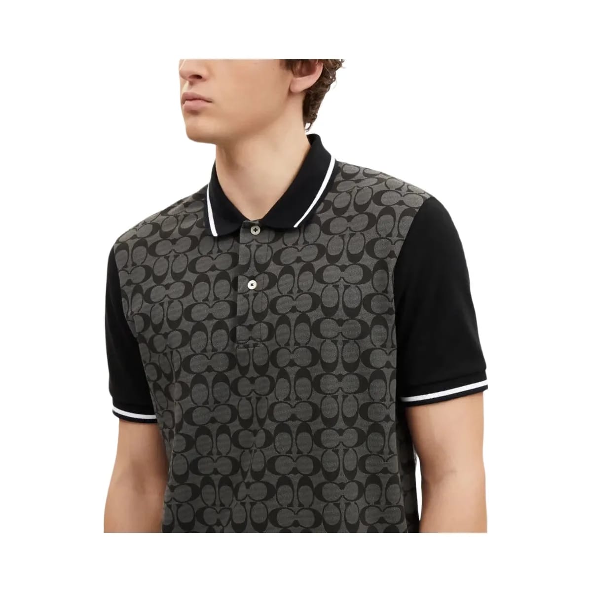 Coach Signature Polo Charcoal Signature