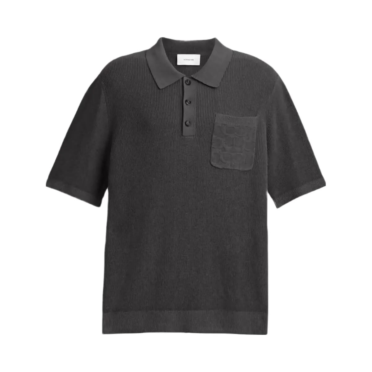 Coach Knit Polo Washed Black