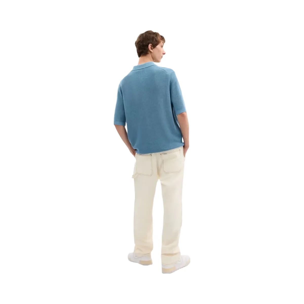 Coach Knit Polo Washed Blue