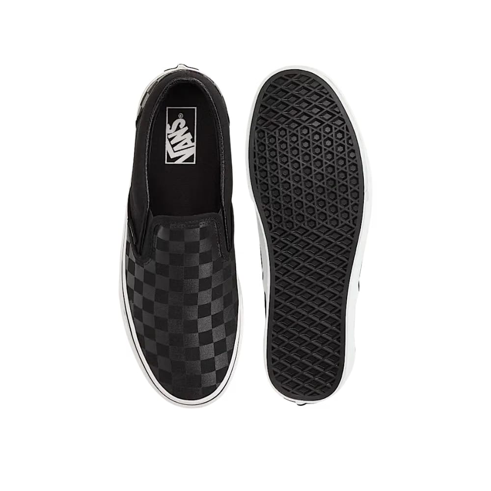 Vans Classic Slip-On Checkerboard Shoe Black