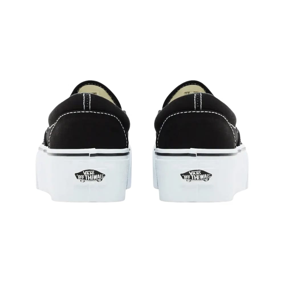 Vans Classic Slip-On Platform Shoe Black And White