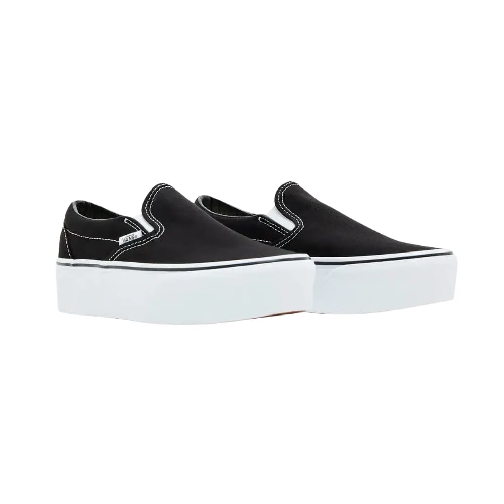 Vans Classic Slip-On Platform Shoe Black And White