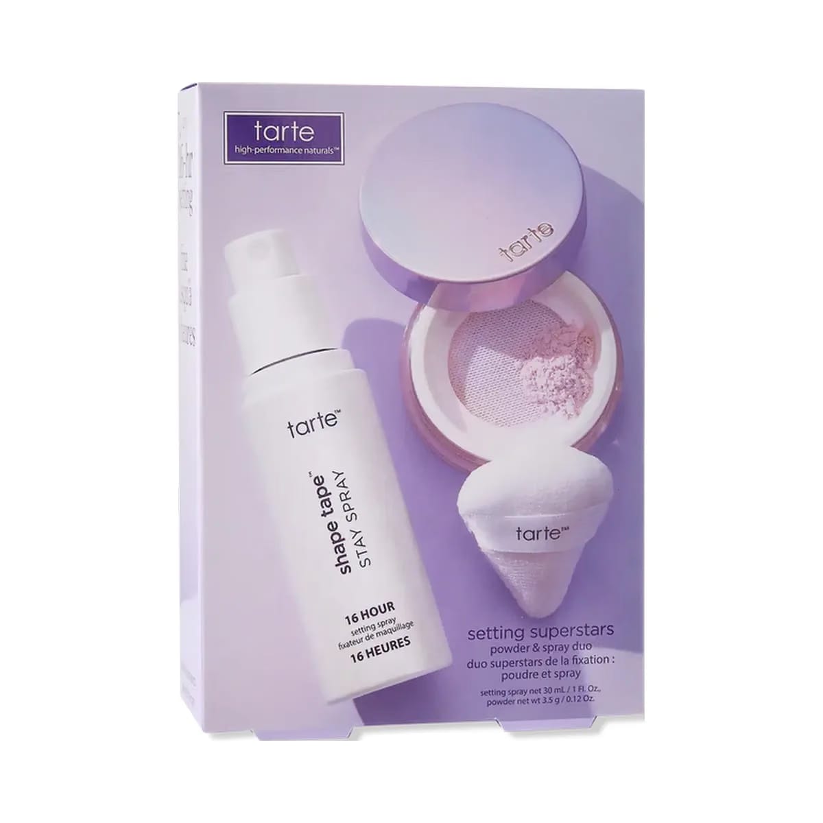 Tarte Setting Superstars Powder & Spray Duo 'Lavender'