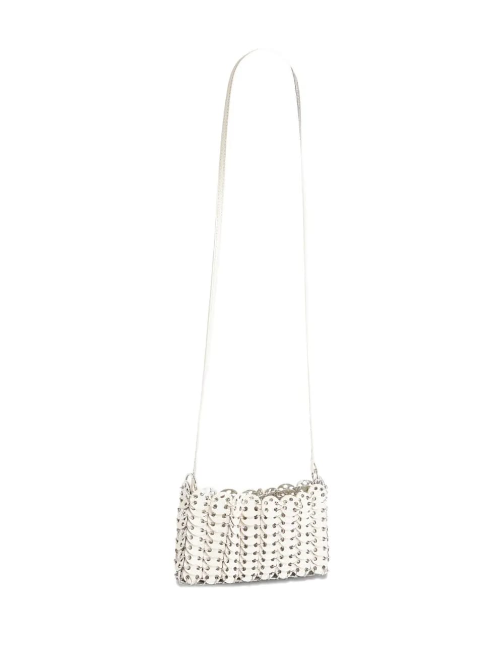 1969 metallic-link leather cross body bag