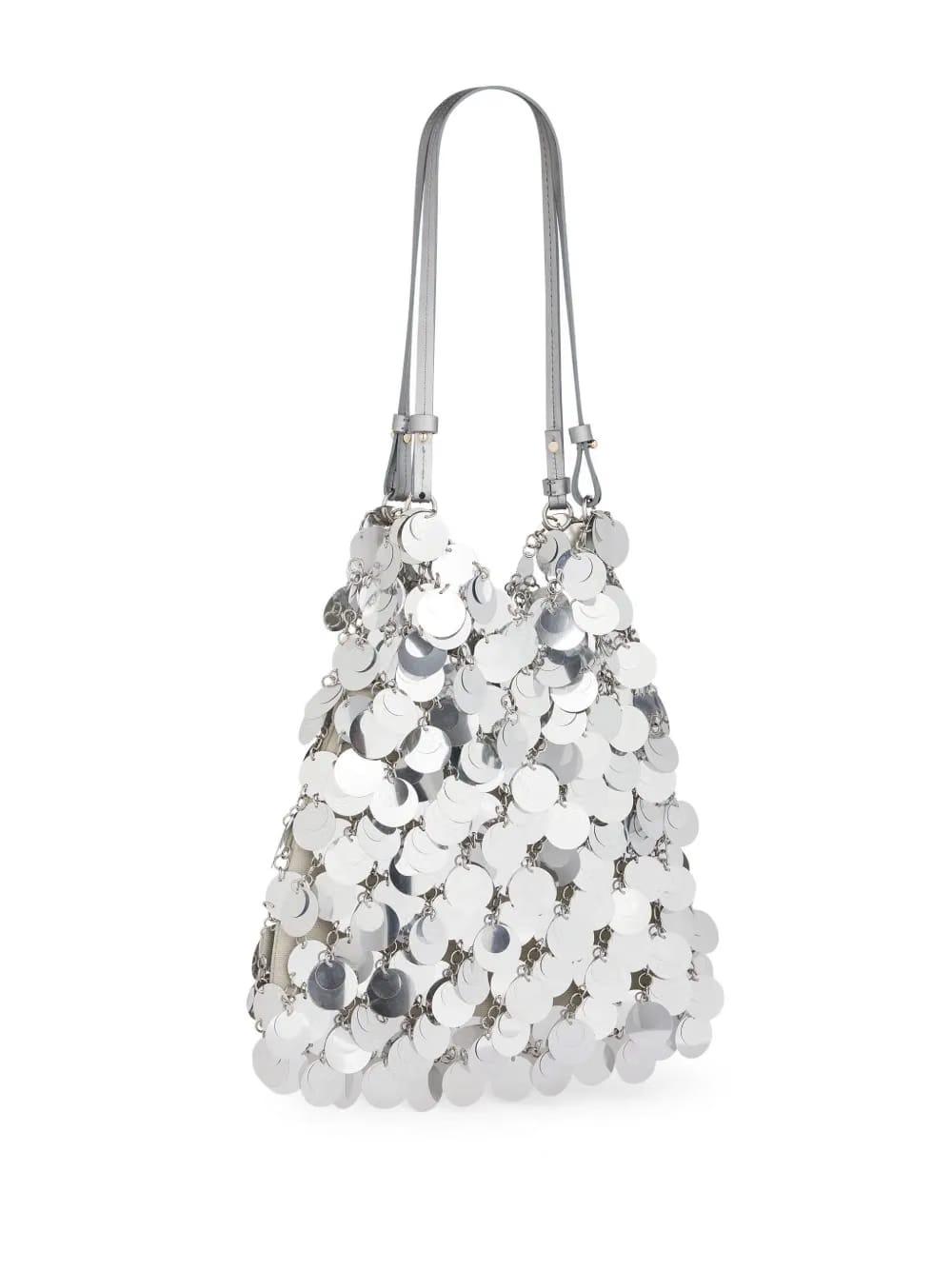 large sequinned shoulder bag