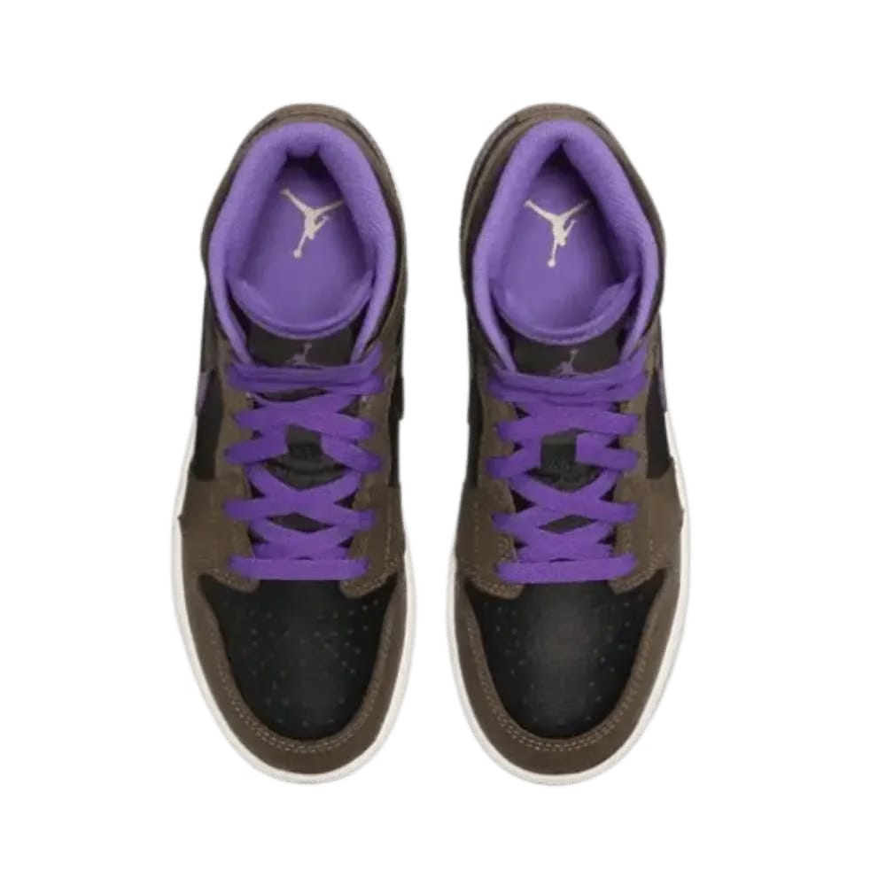 The Jordan 1 Mid 'Purple Mocha'