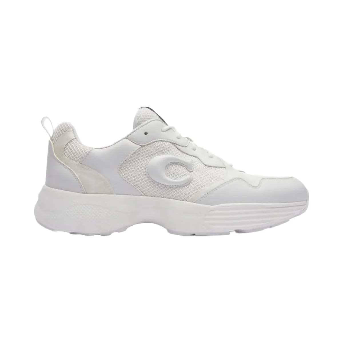 Coach Men's Strider Sneaker In Signature Canvas Optic White