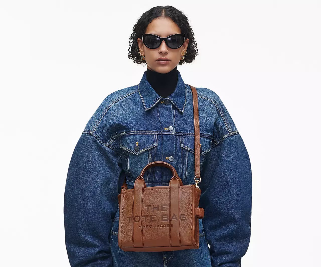 Marc Jacobs The Leather Small Tote Bag 'Argan Oil'