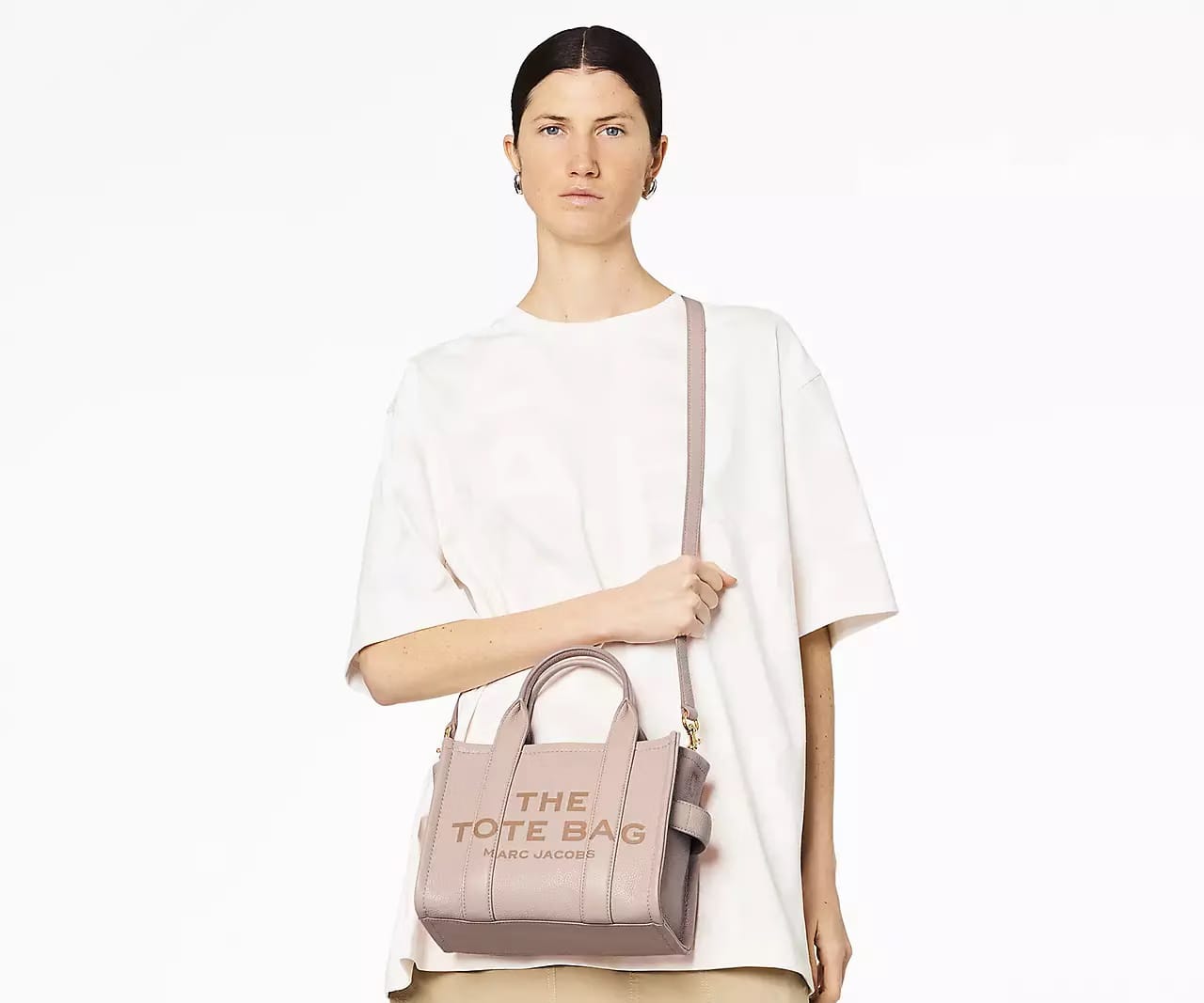 Marc Jacobs The Leather Small Tote Bag 'Rose'