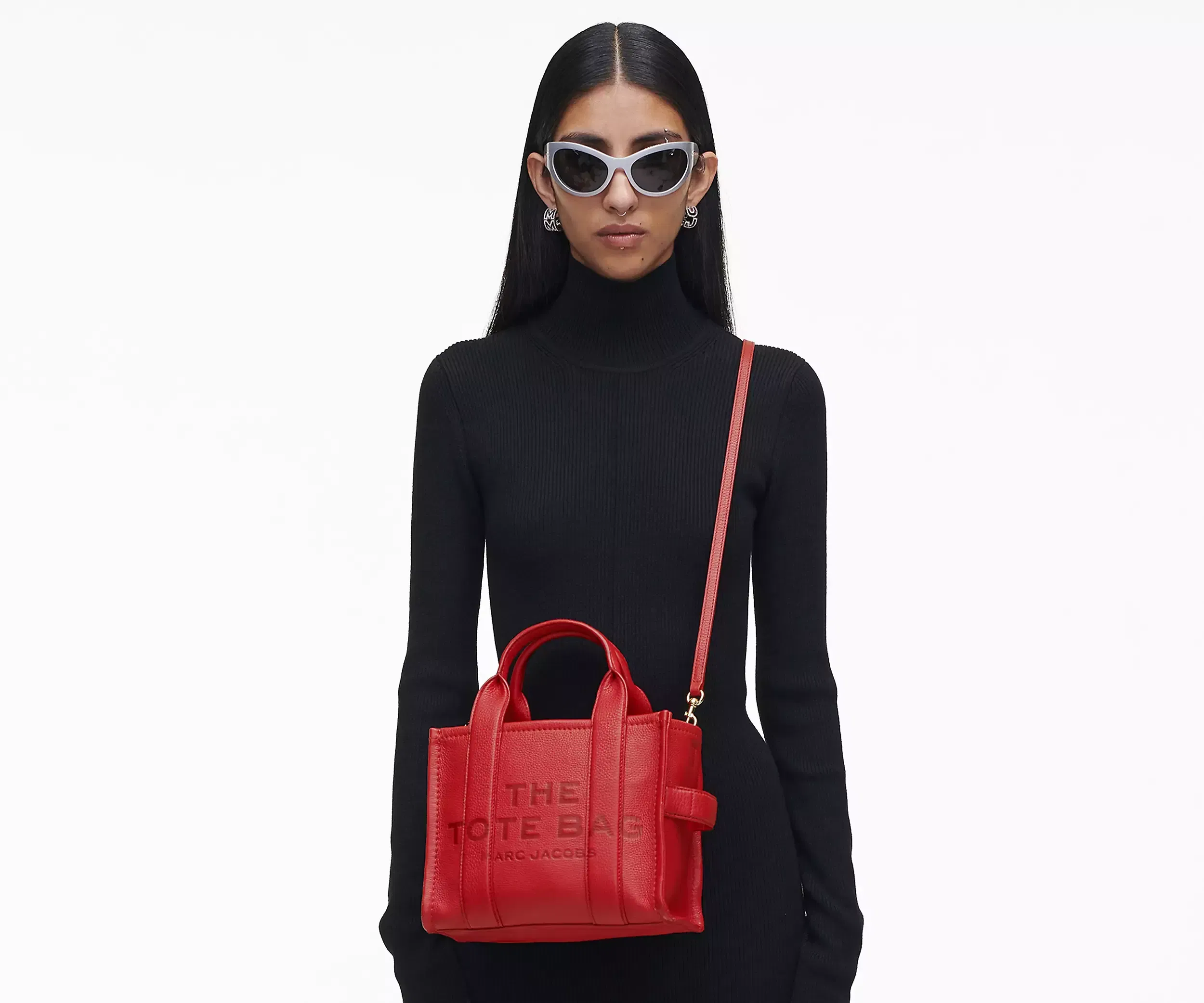 Marc Jacobs The Leather Small Tote Bag 'True Red'
