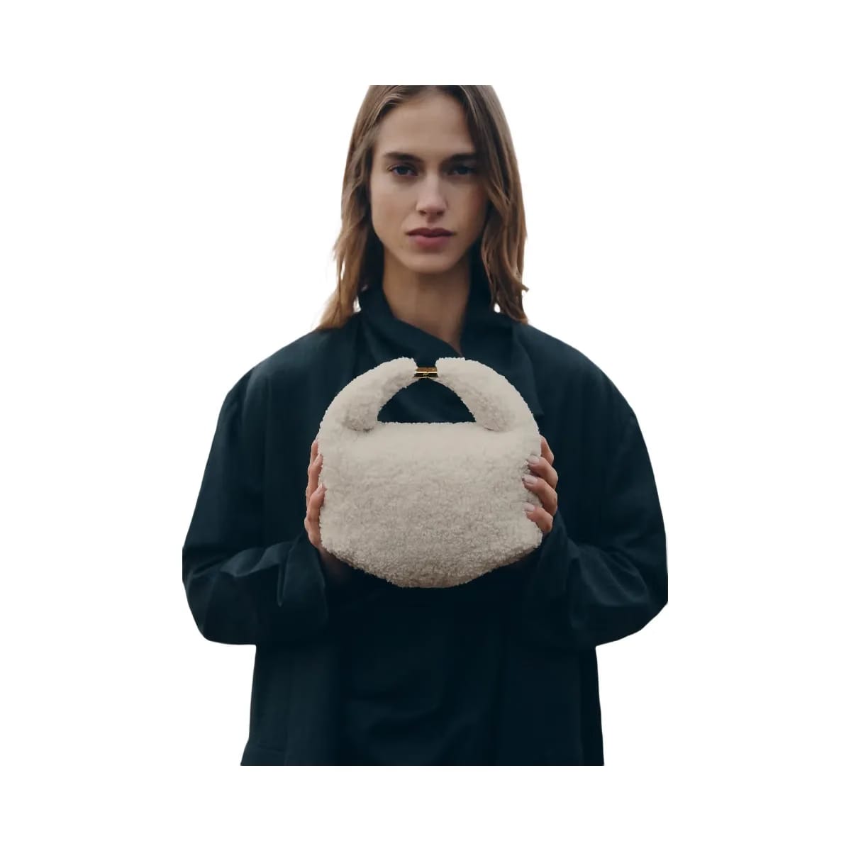 Polene Beri Ecru Shearling