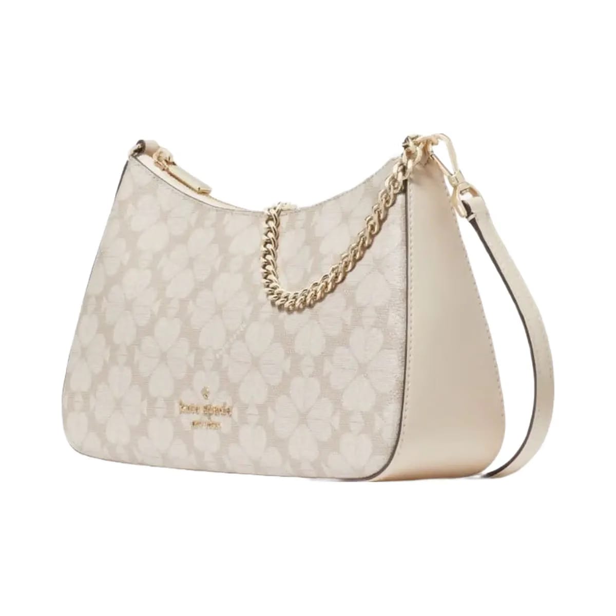Kate Spade Signature Spade Flower Medium Convertible Crossbody Dark Beige Multi