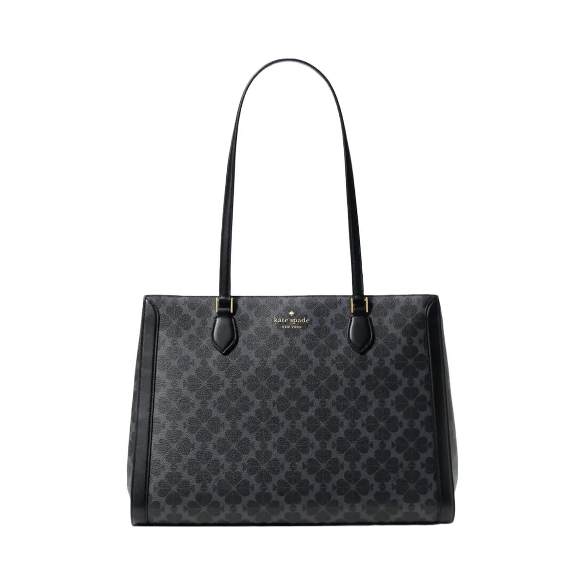 Kate Spade Signature Spade Flower East West Large Laptop Tote Black