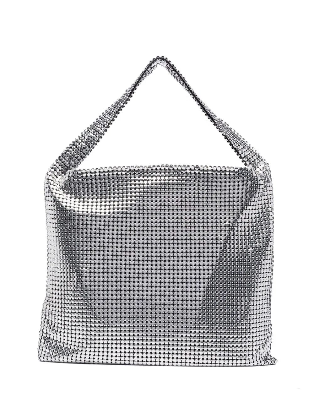 Pixel metallic tote bag