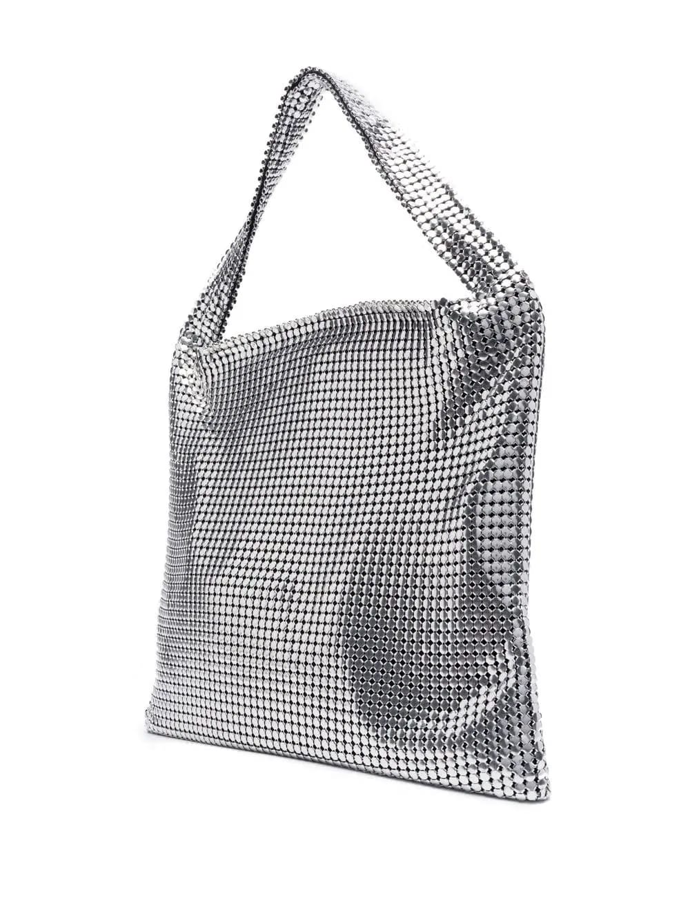 Pixel metallic tote bag