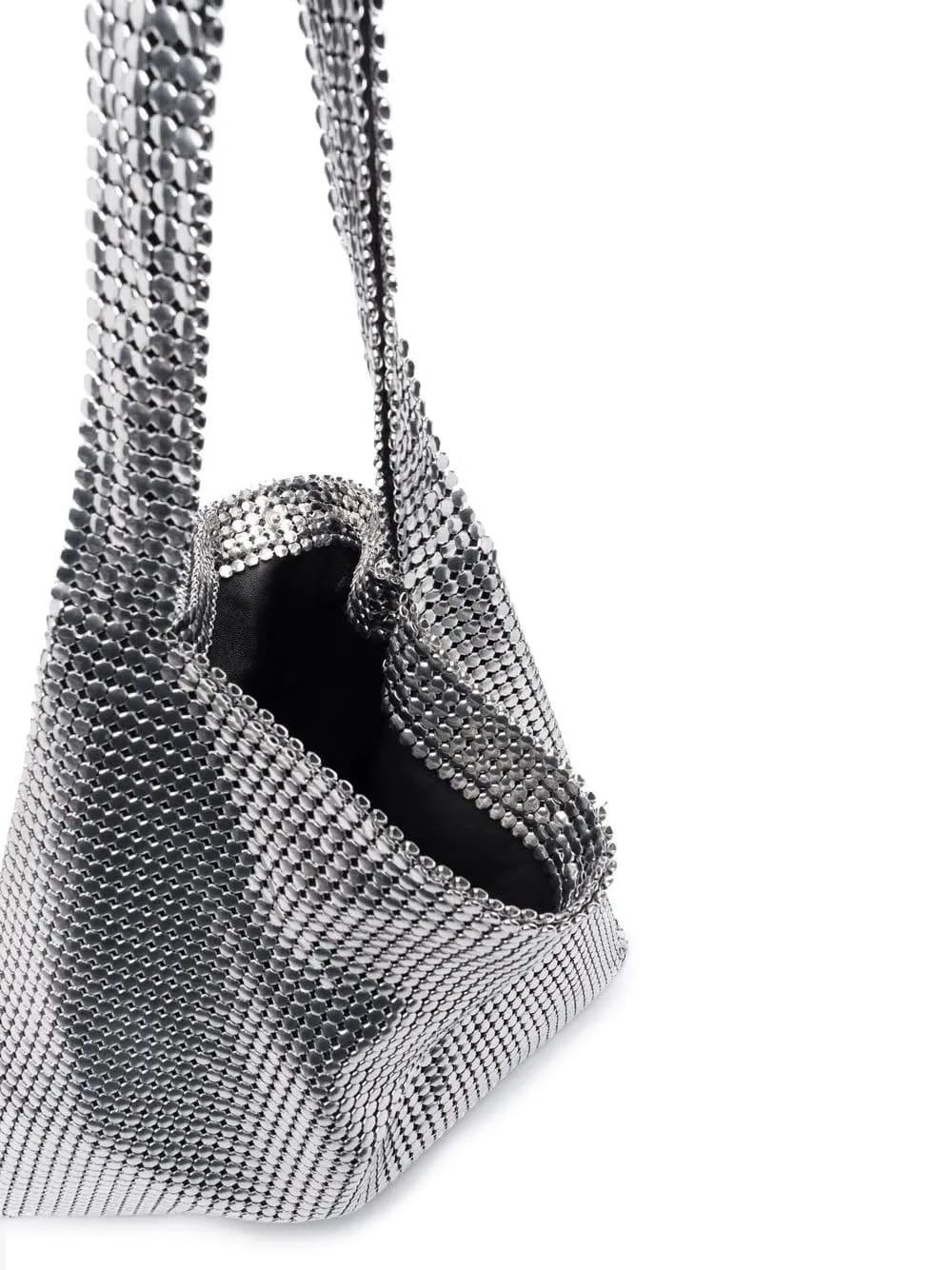 Pixel metallic tote bag