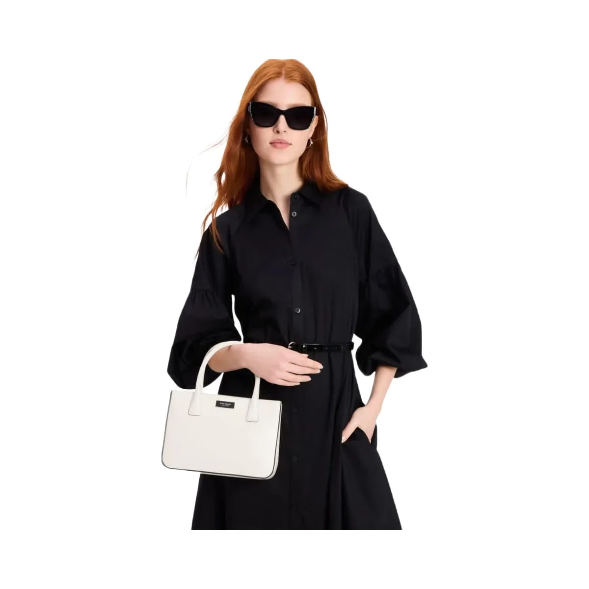 Kate Spade Sam Icon Square Tote Parchment
