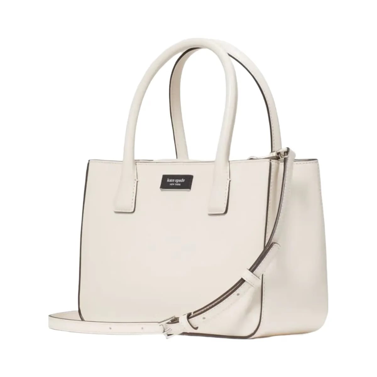 Kate Spade Sam Icon Square Tote Parchment