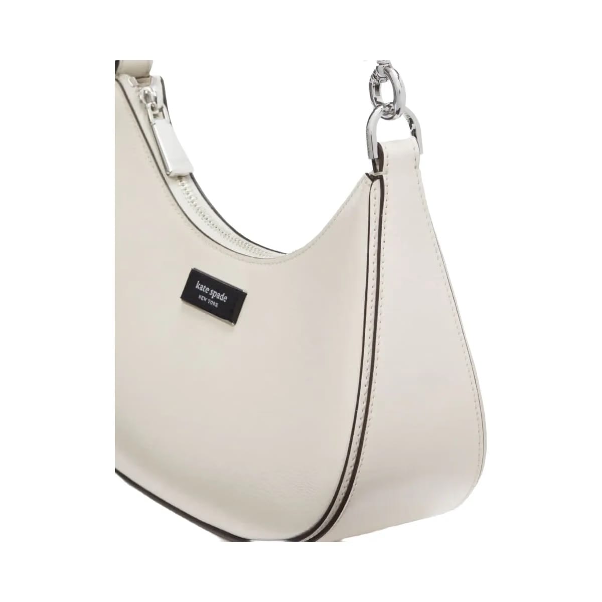 Kate Spade Sam Icon Shiny Small Convertible Crossbody Parchment