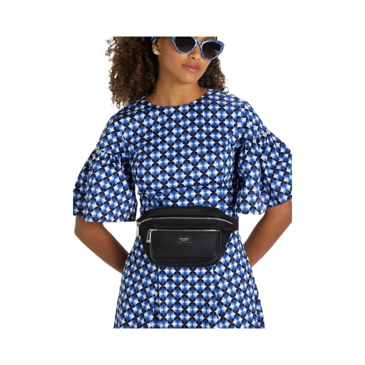 Kate Spade Sam Icon Ksnyl Nylon Medium Belt Bag Black